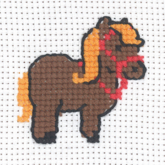 Broderikit Häst 8 x 8 cm