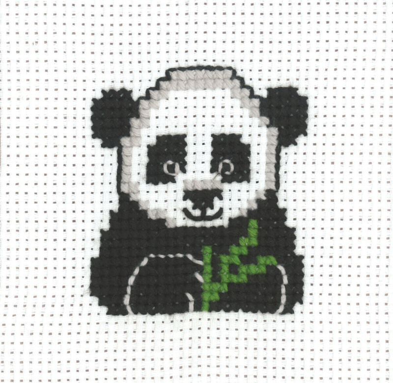 Broderikit MFK Panda 8 x 8 cm