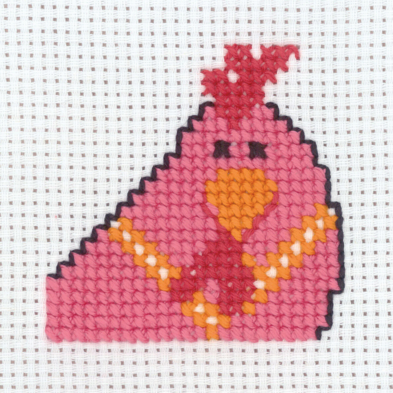 Broderikit Höna 8 x 8 cm