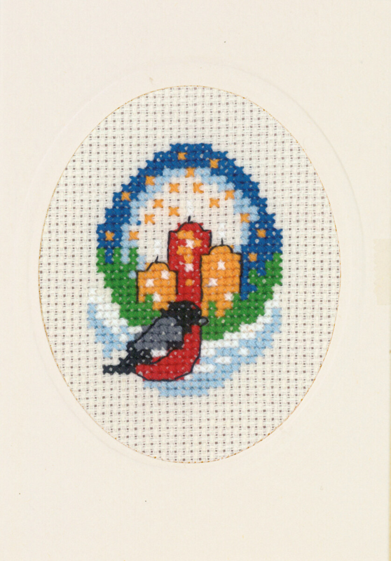 Broderikit Ljus & domherre M 5875/00 9 x 13 cm