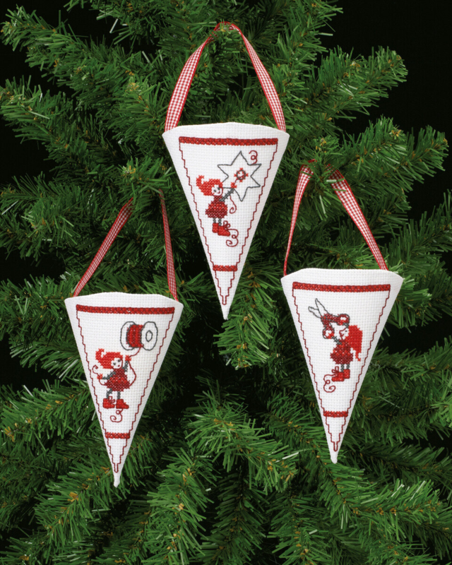 Broderikit Aktiva tomtar 10 x 13 cm