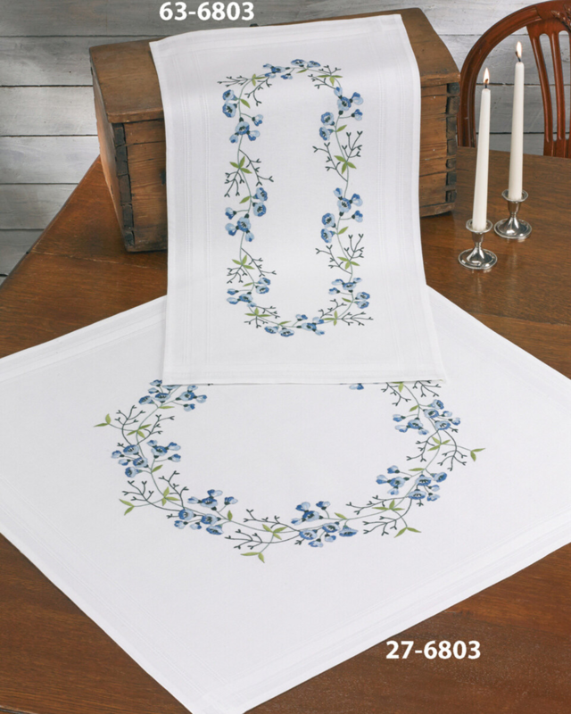 Broderikit Blåklockor 80 x 80 cm