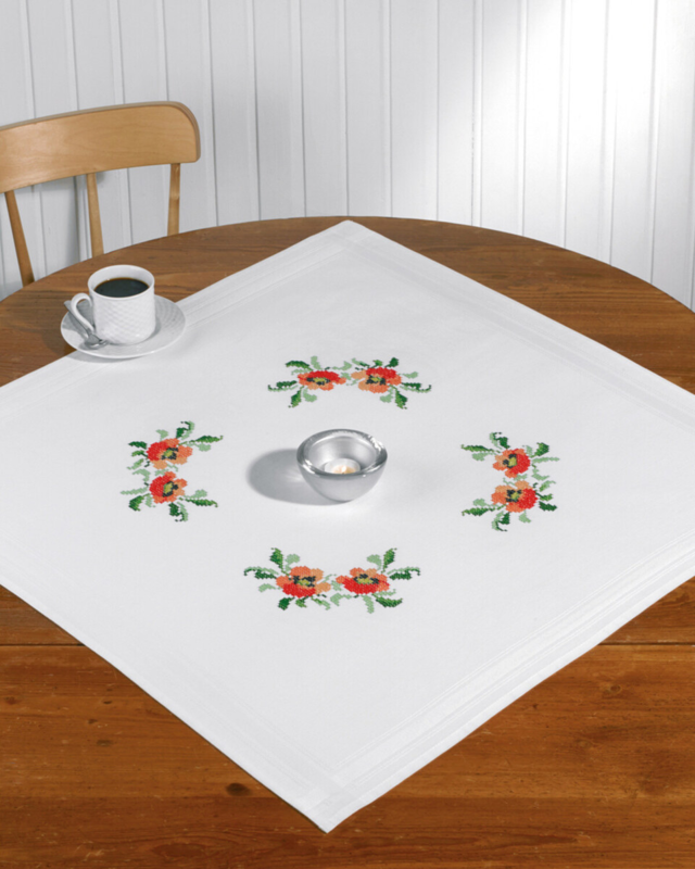 Broderikit Vallmo XXX 80 x 80 cm