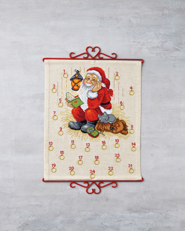 Broderikit Tomte med hund B5125/35 35 x 43 cm