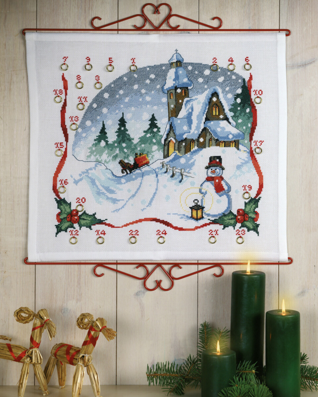 Broderikit Kyrka & klockor 55 x 48 cm B5125/55