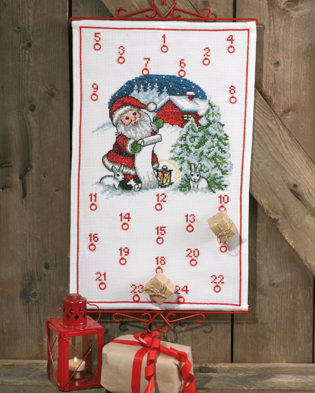 Broderisats Tomte/Kaniner 5125/38 38 x 62 cm