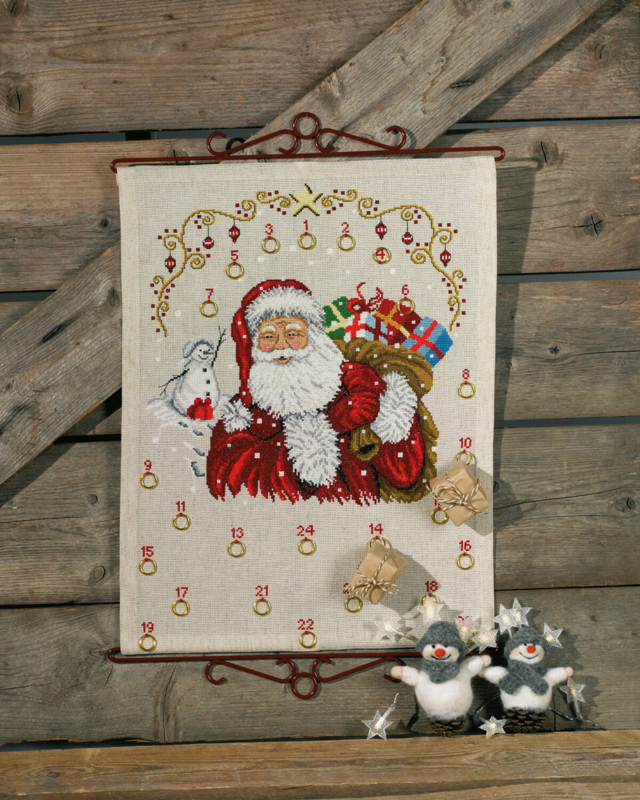 Broderikit Tomte/Snögubbe B5135/40 40 x 52 cm