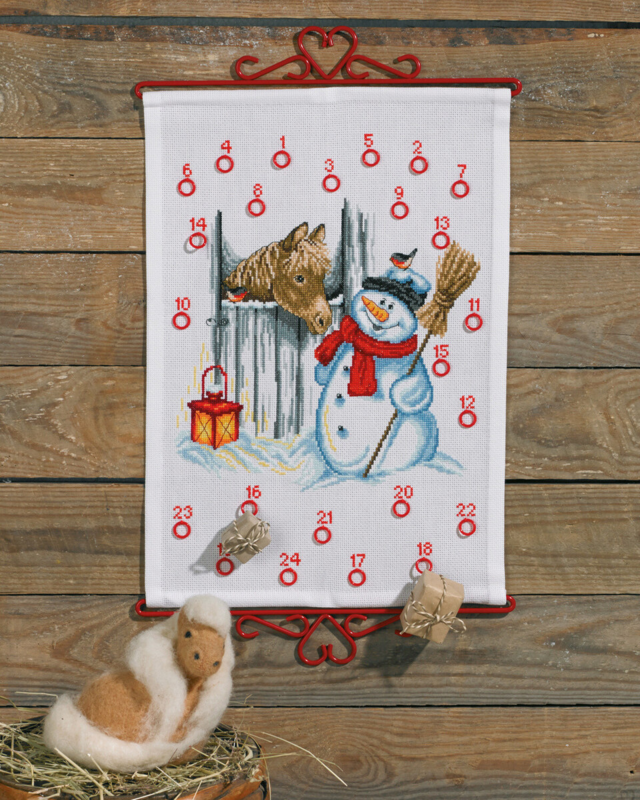 Broderikit Snögubbe & Häst B5125/32 32 x 45 cm