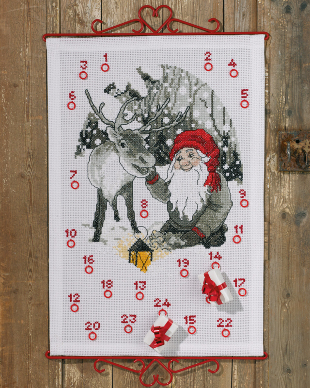 Broderikit Tomte & ren B5125/40 40 x 60 cm