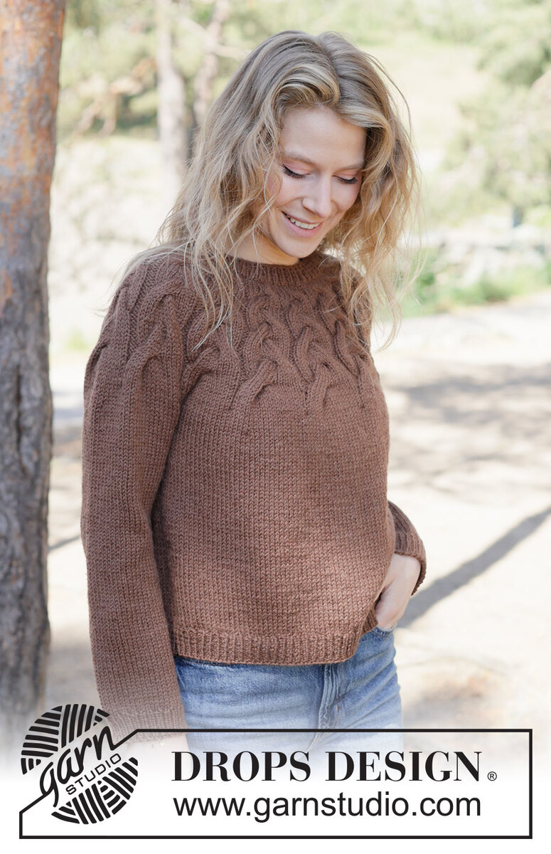 262-15 Autumn Valley Sweater by DROPS Design