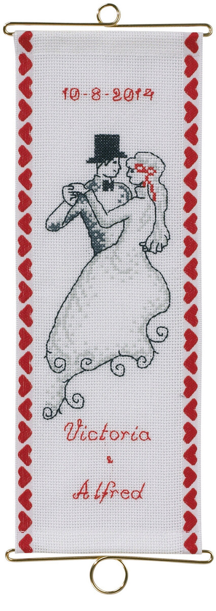 Broderikit Bröllop M5188/12 12 x 33 cm