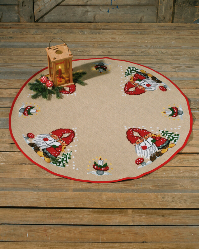 Broderikit Tomtar i sång 120Ø