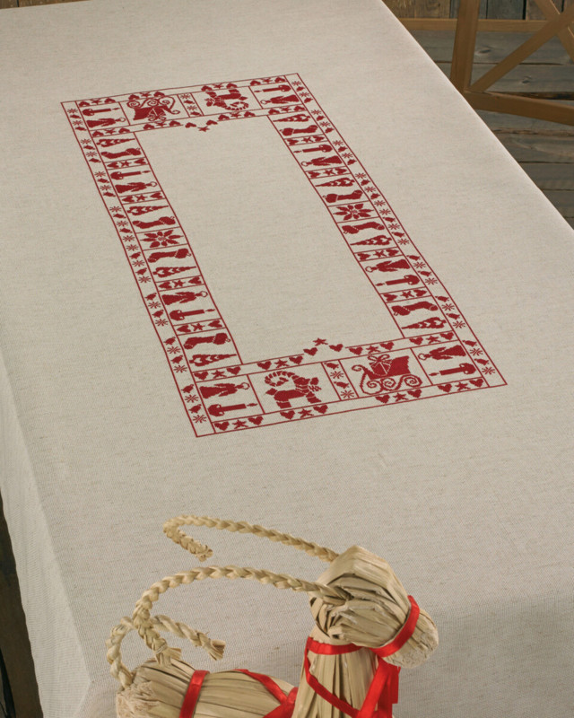 Broderikit Julstämning 140 x 220 cm