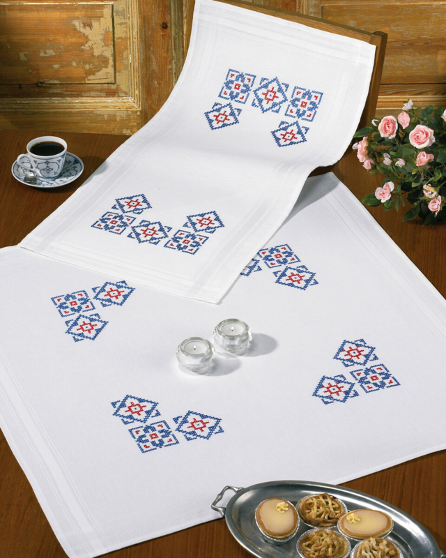 Broderikit Blomsterkrans XXX 40 x 80 cm