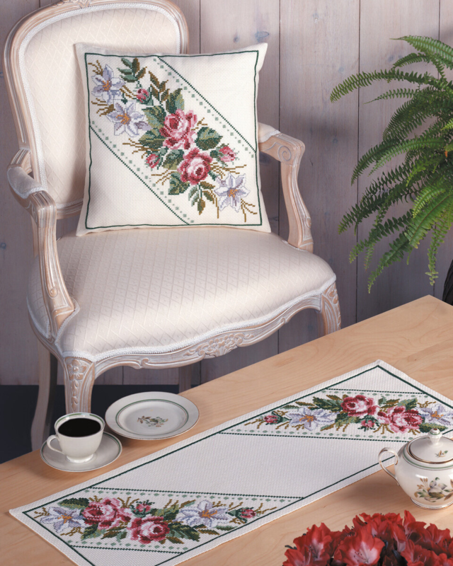 Broderikit Blommor 27 x 76 cm