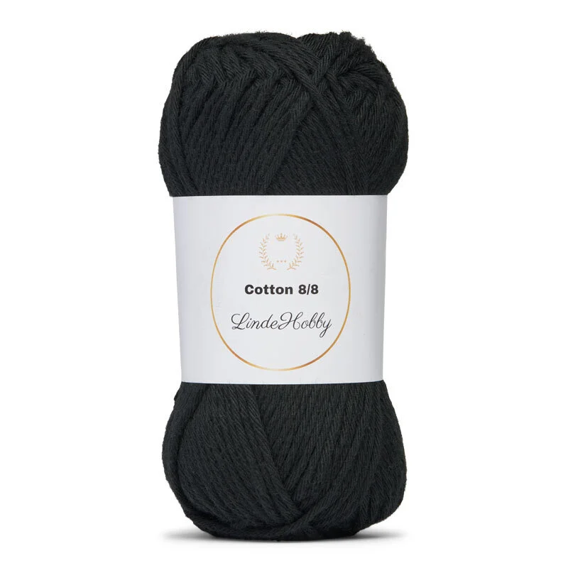 LindeHobby Cotton 8/8 - Natural Harmony, 10 nystan 108 Nero TX