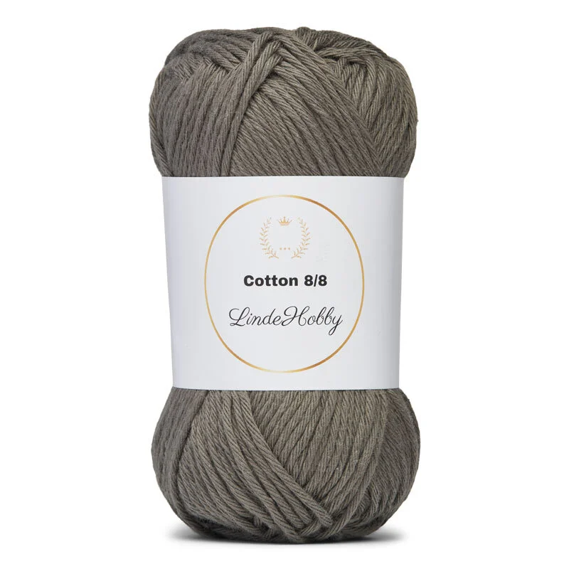 LindeHobby Cotton 8/8 - Natural Harmony, 10 nystan 070 Cemento