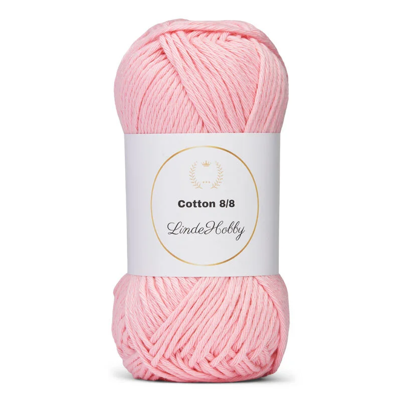 LindeHobby Cotton 8/8 - Soft Pastel Dream, 10 nystan 094 Azalea