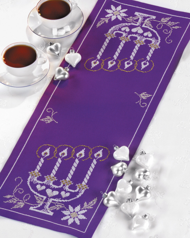 Broderikit Ljusstake 26 x 72 cm