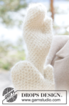 261-14 Frost Pebble Mittens by DROPS Design
