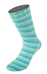 Lana Grossa Cosy Socks Soft Stripes 102 Jade/ljusgrön/vitgrön/råvit