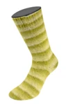 Lana Grossa Cosy Socks Soft Stripes 116 Lime/pistage/ljus oliv