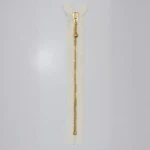 YKK Fast Blixtlås, Mässing, 4 mm 841 Ecru