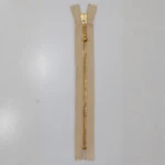 YKK Fast Blixtlås, Mässing, 4 mm 572 Sand