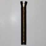 YKK Fast Blixtlås, Mässing, 4 mm 570 Brun