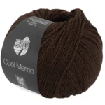 Lana Grossa Cool Merino 44 Mörk gråbrun