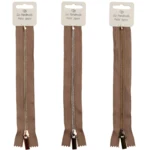 Go Handmade Metallblixtlås Beige: Guld, silver och brons