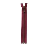 YKK Delbar Blixtlås Metall 4 mm (25-65 cm) 527 Bordeaux, Antik mässing