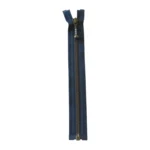 YKK Delbar Blixtlås Metall 4 mm (25-65 cm) 560 Marin, Antik mässing