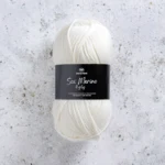 Svarta Fåret Sox Merino 4 ply 00 Naturligt vit