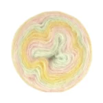 Gjestal Poppis 3108 Pastellrosa/grön/gul graderad