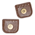 Go Handmade Magnetiskt Trycklås 4 cm Brun med brons