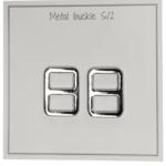Go Handmade Metallspänne 25 x 19 mm, Silver
