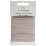 Go Handmade Elastiskt Band: 3 m x 20 mm, Champinjon