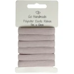 Go Handmade Elastiskt Band: 5 m x 10 mm, Champinjon