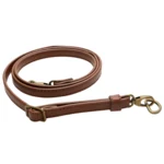 Go Handmade Taskeskulderrem 130 cm, 12 mm, Brun, Brons