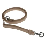 Go Handmade Taskeskulderrem 130 cm, 12 mm, Beige, Silver