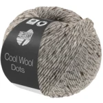 Lana Grossa Cool Wool Dots 09 Ljusgrå