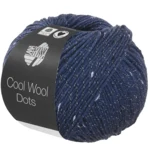 Lana Grossa Cool Wool Dots 02 Mörkblå