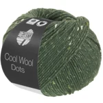 Lana Grossa Cool Wool Dots 08 Grågrön