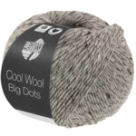 Lana Grossa Cool Wool Big Dots 109 Ljusgrå