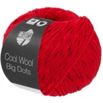 Lana Grossa Cool Wool Big Dots 105 Röd
