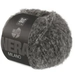 Lana Grossa Milano 02 Mörkgråmelerad