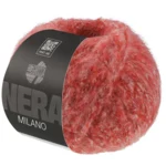 Lana Grossa Milano 14 Ljusrödmelerad