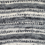 DROPS Fabel Print 905 Svart/natur