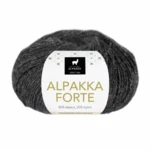 Du Store Alpakka Forte 710 Gråsvart melerad